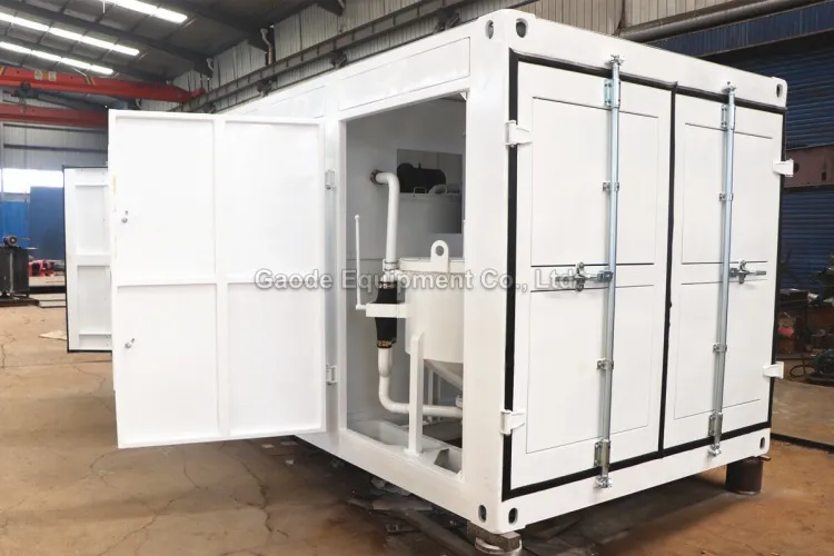 Gaodetec GMA2X300/1000 Containerized Colloidal Grout Mixer with Agitator Machine for Sale